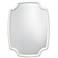 Selene Textured White 36" x 48" Rectangular Wall Mirror
