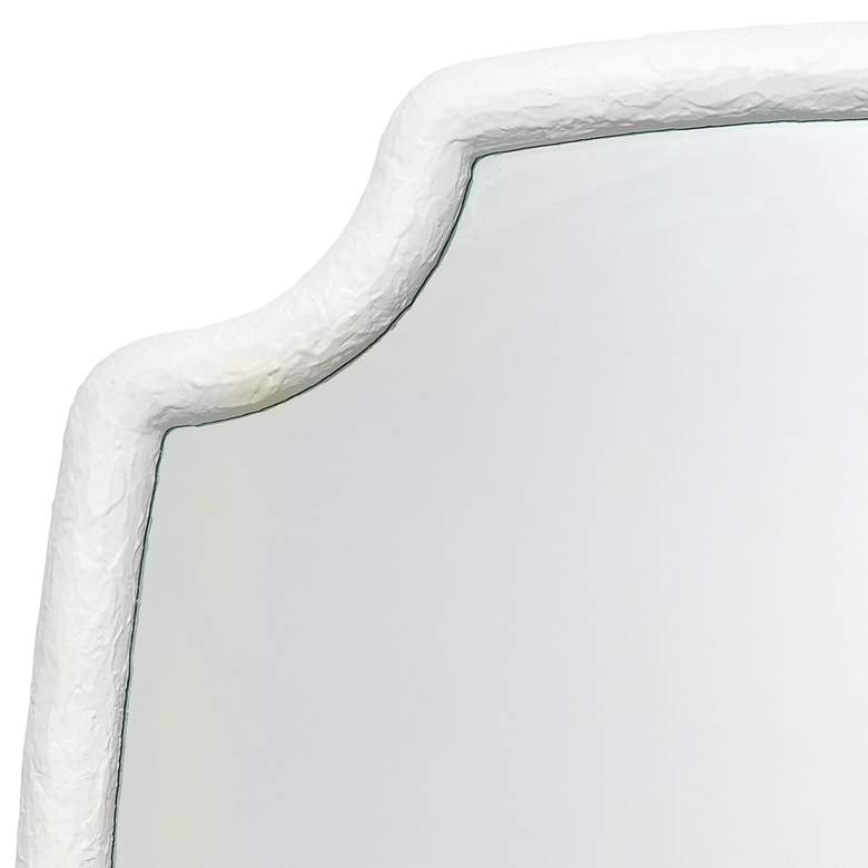 Selene Textured White 36&quot; x 48&quot; Rectangular Wall Mirror more views