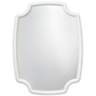 Selene Textured White 36" x 48" Rectangular Wall Mirror