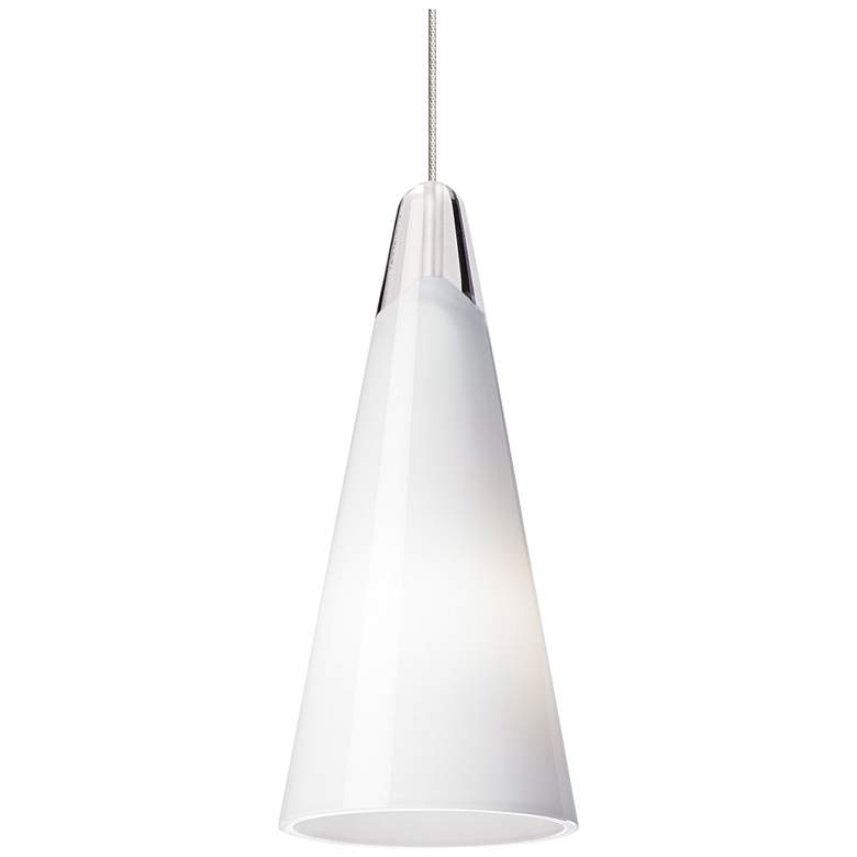 Image 1 Selina 4 1/4" Wide White LED Mini Pendant