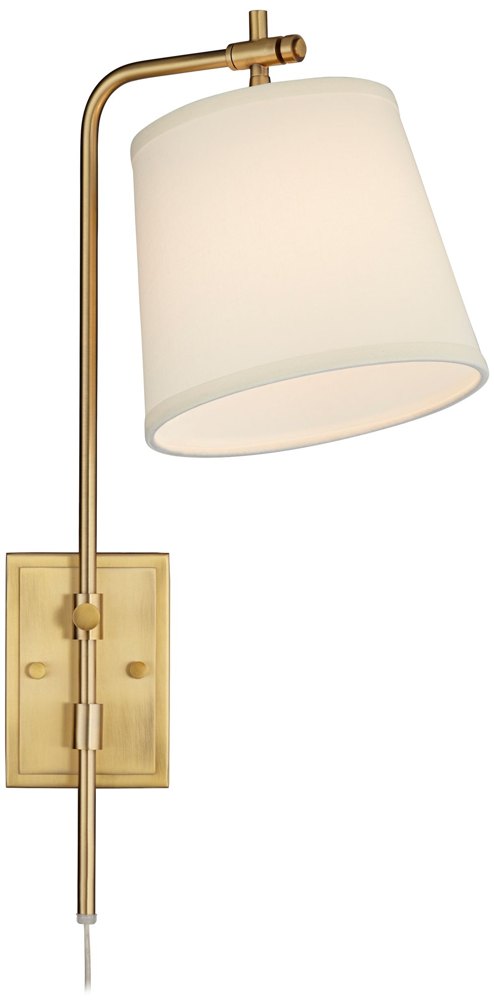 Seline Warm Gold Adjustable PlugIn Wall Lamps Set of 2 552X4