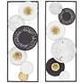 2_Selke 35 1/2" Black White 2-Piece Metal Wall Art Set