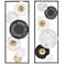 Selke 35 1/2" Black White 2-Piece Metal Wall Art Set