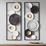 1_Selke 35 1/2" Black White 2-Piece Metal Wall Art Set