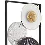 3_Selke 35 1/2" Black White 2-Piece Metal Wall Art Set more views