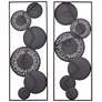 6_Selke 35 1/2" Black White 2-Piece Metal Wall Art Set more views