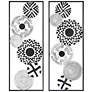 2_Selke Black and White Discs 35 1/2" High Metal Wall Art Set of 2