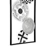 3_Selke Black and White Discs 35 1/2" High Metal Wall Art Set of 2 more views