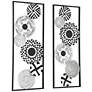 5_Selke Black and White Discs 35 1/2" High Metal Wall Art Set of 2 more views