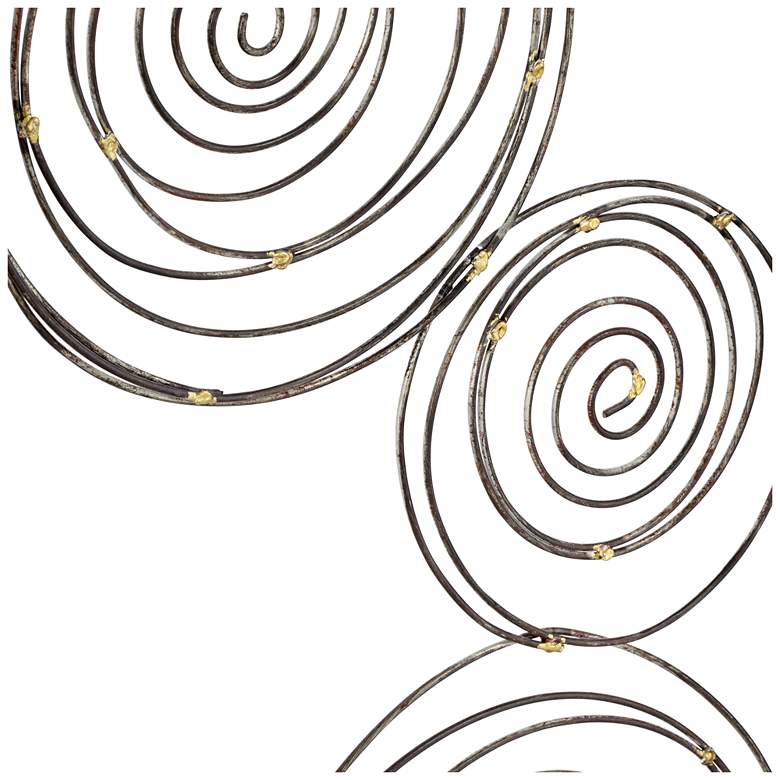 Image 7 Selke Metallic Swirl 13 3/4" x 35 1/2" Wall Art Set of 2 more views