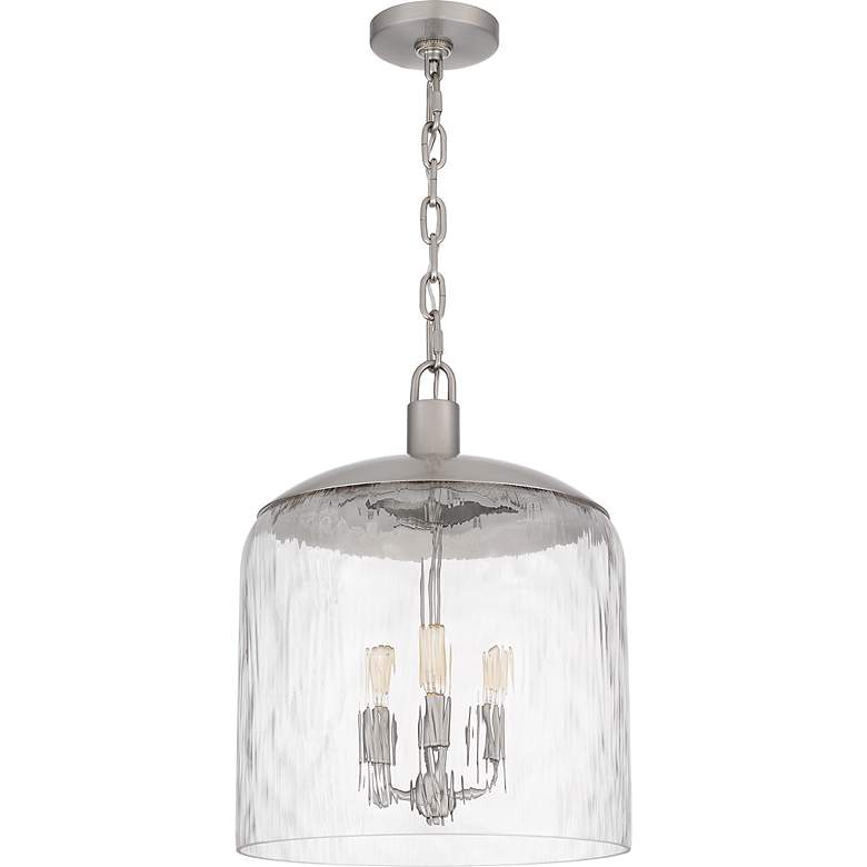 Image 2 Selma 3-Light Brushed Nickel Pendant Light more views