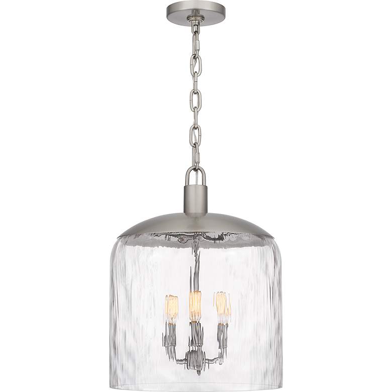 Image 3 Selma 3-Light Brushed Nickel Pendant Light more views