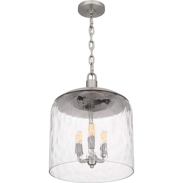 Image 4 Selma 3-Light Brushed Nickel Pendant Light more views