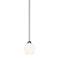 Sema 5" Wide Brushed Nickel White Glass Mini Pendant Light