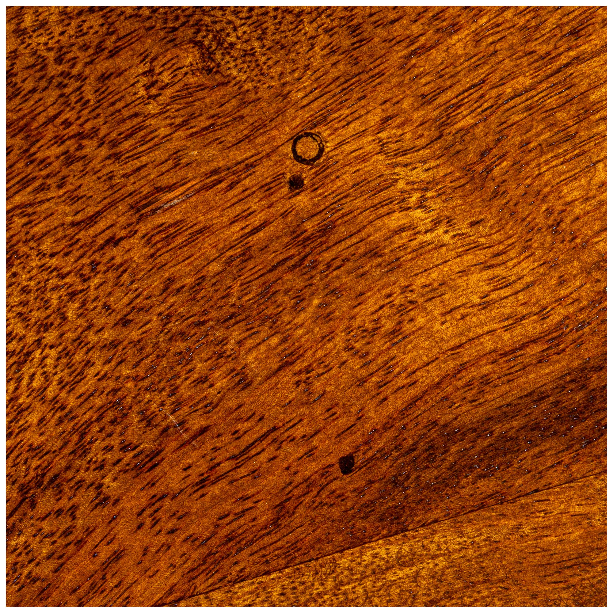 Image 4 Semi-Sphere Mango Wood End Table with Solid Legs, Walnut Finish more views