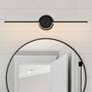 Semicirculo 24" Wide ADA Matte Black Linear LED Bath Light