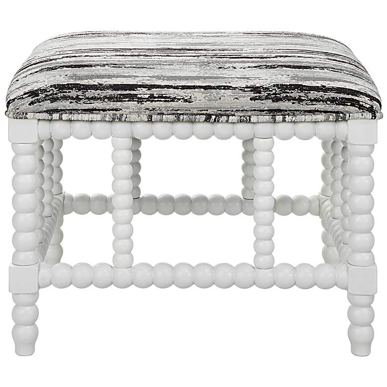 Image 1 Seminoe White and Gray Small Bench