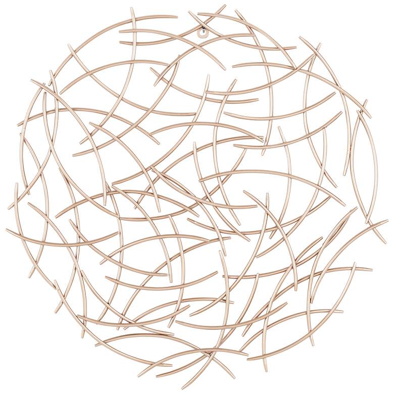 Image 3 Sena 26" x 26" Copper Finish Modern Metal Wall Art