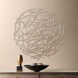 Image2 of Sena 26" x 26" Copper Finish Modern Metal Wall Art