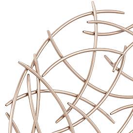 Image4 of Sena 26" x 26" Copper Finish Modern Metal Wall Art more views