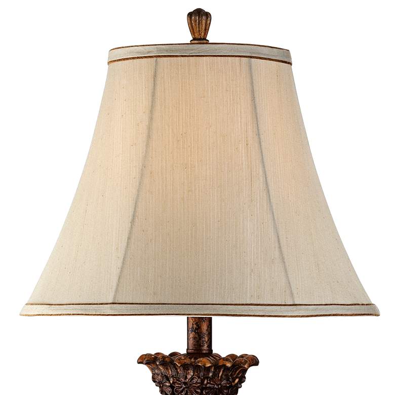 Image 4 Senardo Gold Table Lamp by Regency Hill with Dimmer with USB more views