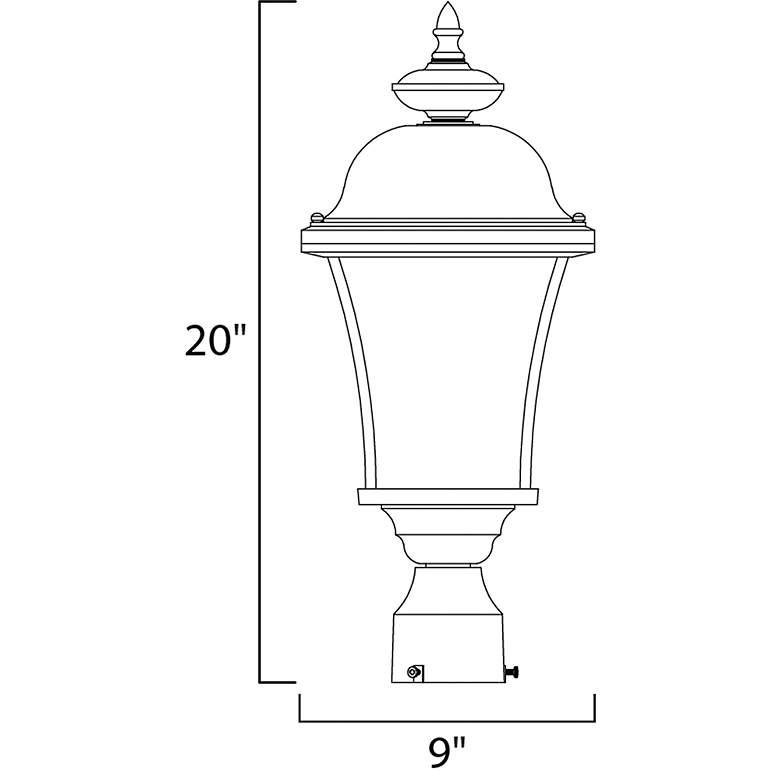 Image 3 Senator-Outdoor Pole/Post Mount more views