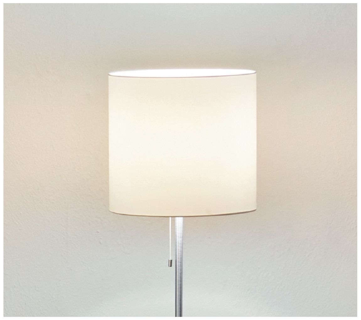 Image 4 Sendo - 1-Light Floor Lamp - Aluminum - Cream Fabric more views