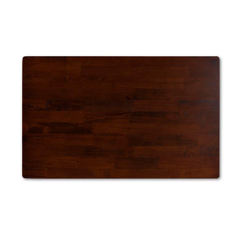 Image 3 Seneca 47 1/4" Wide Dark Brown Wood Rectangular Dining Table more views