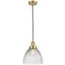 Seneca Falls 9 1/2" Wide Satin Gold Cord Hung Mini Pendant