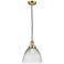 Seneca Falls 9 1/2" Wide Satin Gold Cord Hung Mini Pendant