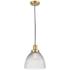 Seneca Falls 9 1/2" Wide Satin Gold Cord Hung Mini Pendant