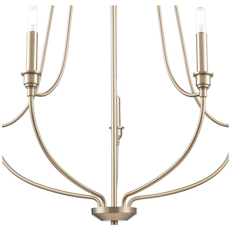 Image 3 Senoia 25" Wide 5-Light Chandelier in Modern Gold more views