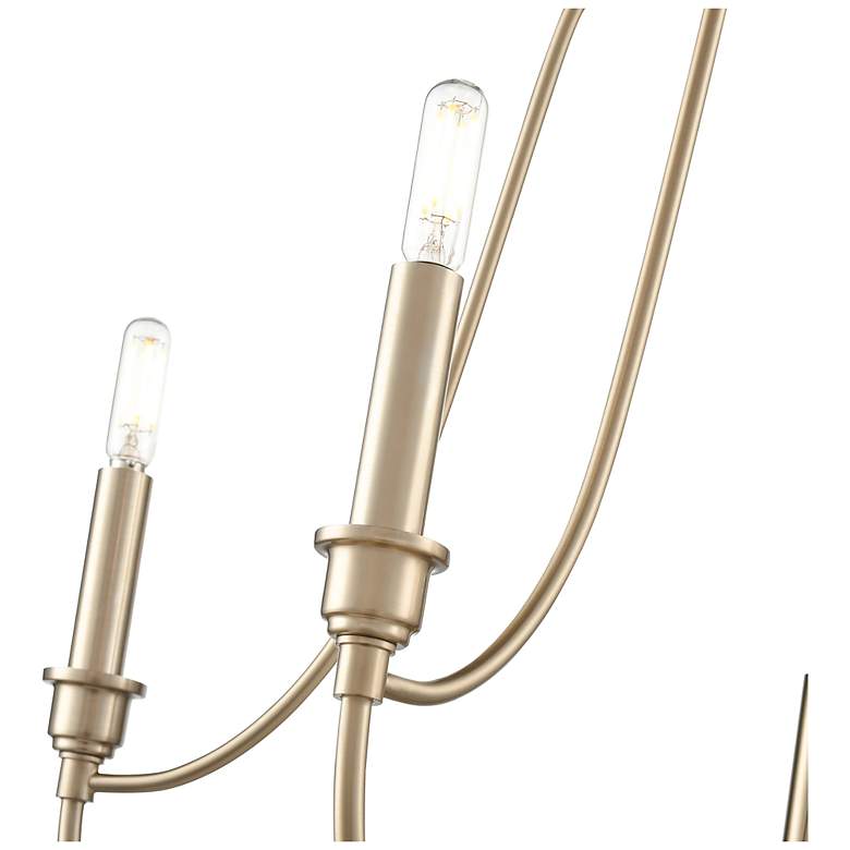 Image 4 Senoia 25" Wide 5-Light Chandelier in Modern Gold more views