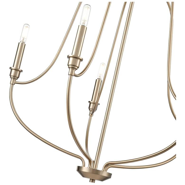Image 5 Senoia 25" Wide 5-Light Chandelier in Modern Gold more views