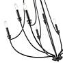 6_Senoia 32 1/2" Wide Matte Black 9-Light Chandelier more views