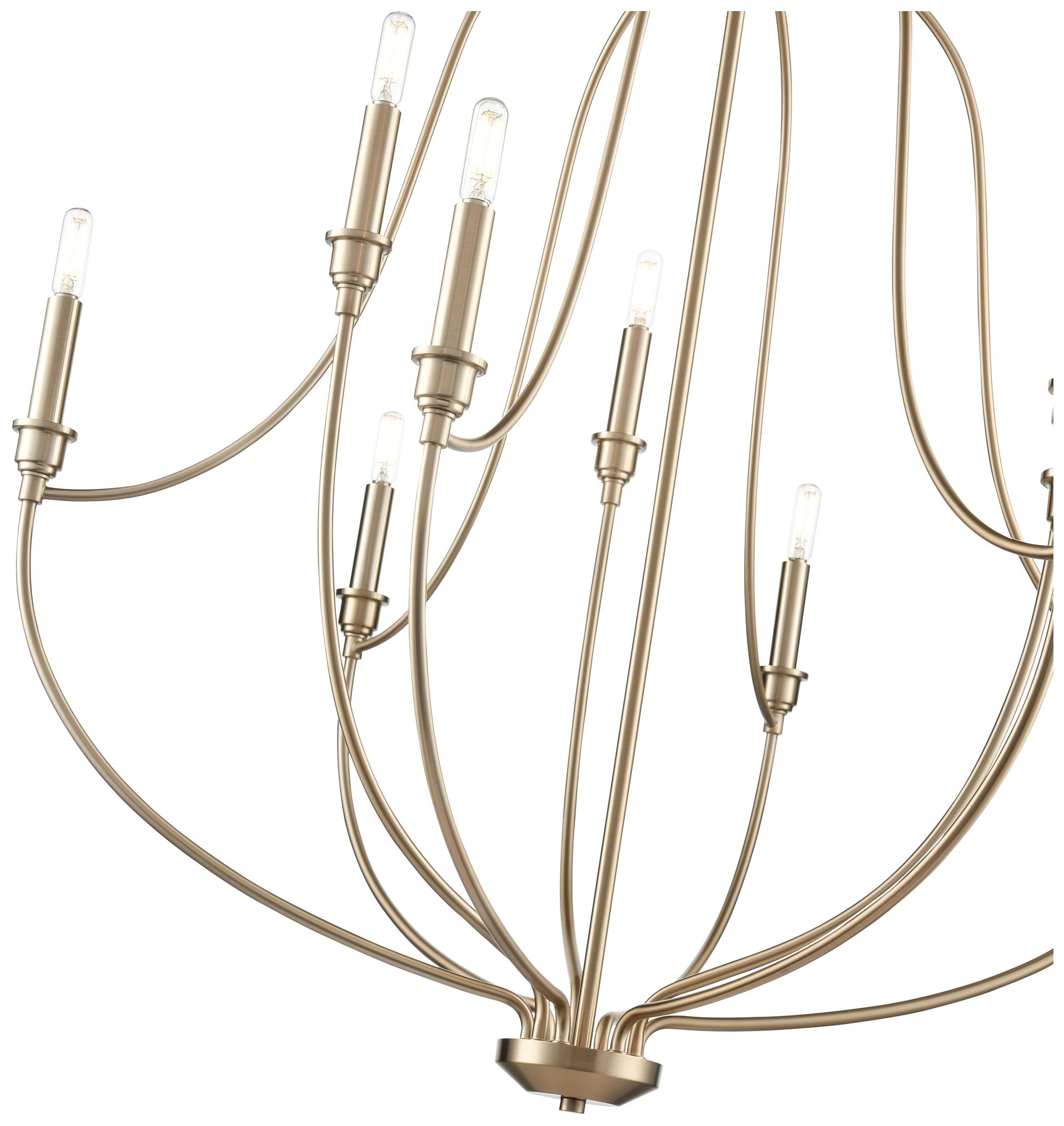 Image 5 Senoia 32 1/2" Wide Modern Gold 9-Light Chandelier more views