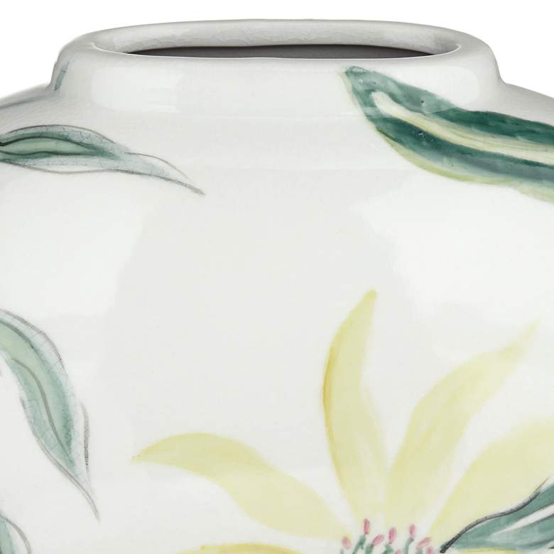 Image 4 Sensei 13 1/4" Wide Red and White Ceramic Decorative Vase more views