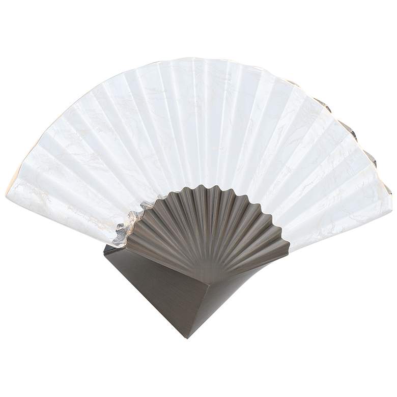 Image 1 Sensu 11.1"H x 16.9"W 1-Light Wall Sconce in Antique Nickel