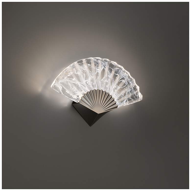 Image 3 Sensu 11.1"H x 16.9"W 1-Light Wall Sconce in Antique Nickel more views