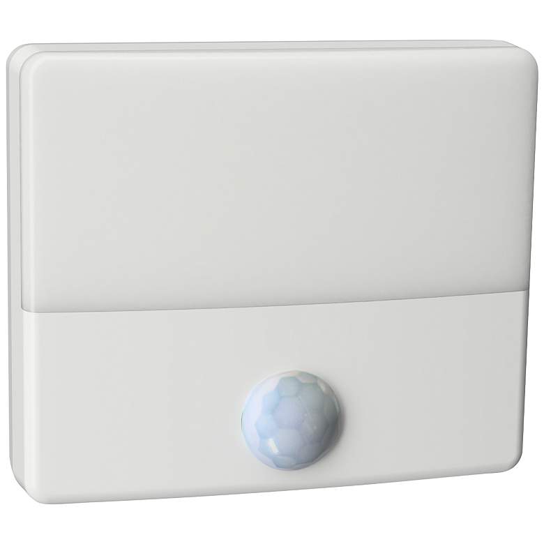 Image 1 Senti 2 1/2" Wide White Dusk to Dawn LED Motion Night Light