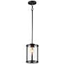 1_Sentinel 1-Light 6.75" Wide Black Pendant Light