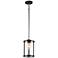 Sentinel 1-Light 6.75" Wide Black Pendant Light