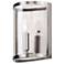 Sentinel 1-Light " Wide Satin Nickel Wall Sconce