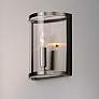 1_Sentinel 1-Light " Wide Satin Nickel Wall Sconce