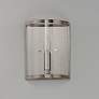 4_Sentinel 1-Light " Wide Satin Nickel Wall Sconce more views