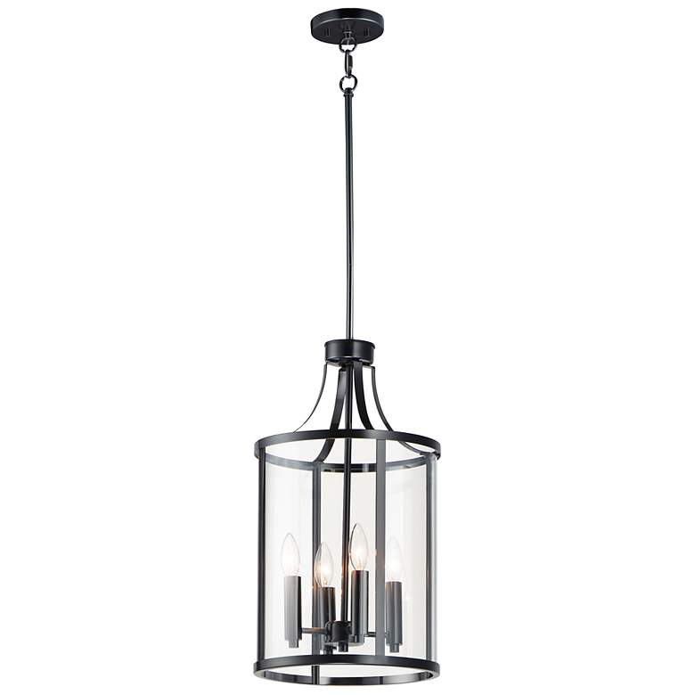 Image 1 Sentinel 4-Light 12" Wide Black Pendant Light