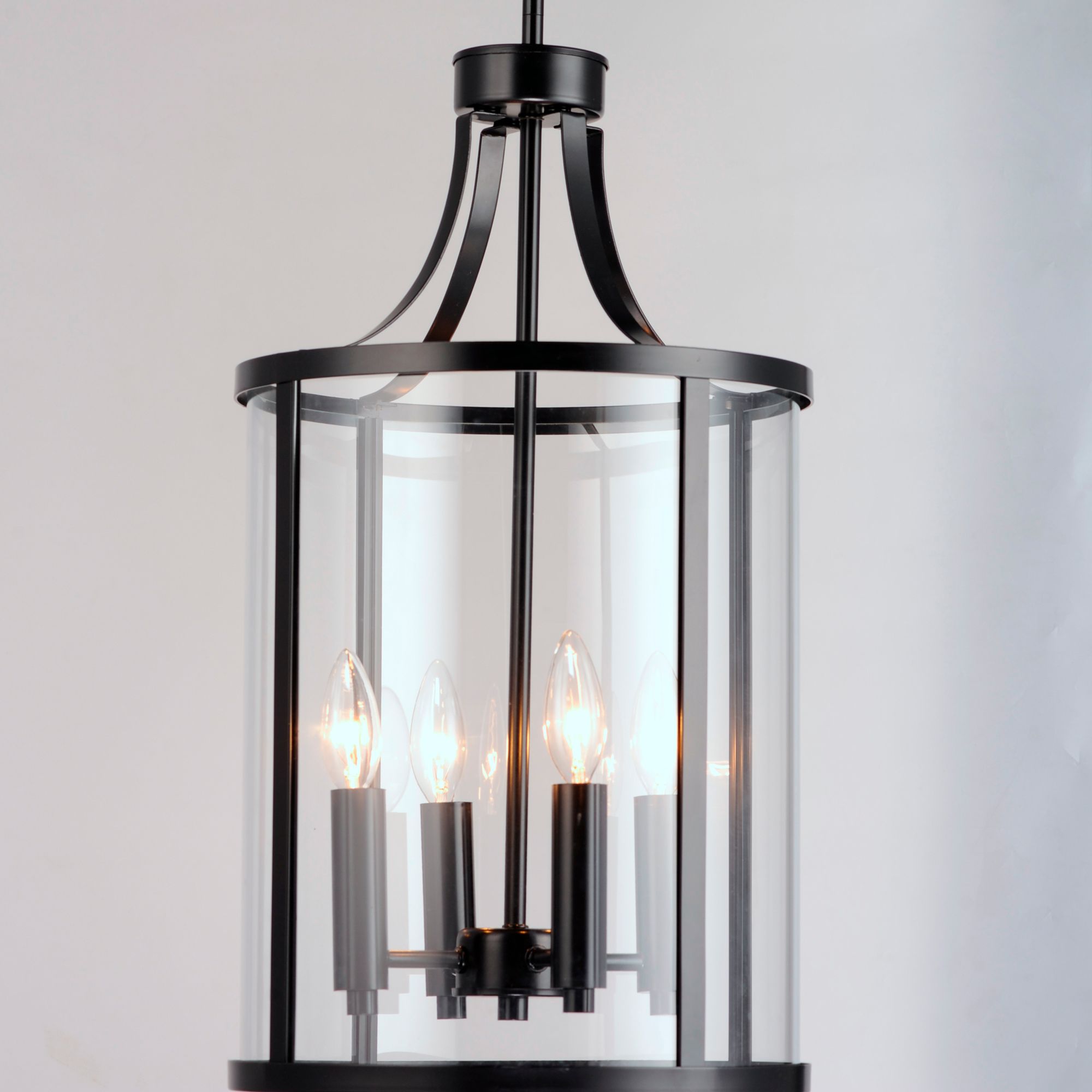 Image 4 Sentinel 4-Light 12" Wide Black Pendant Light more views