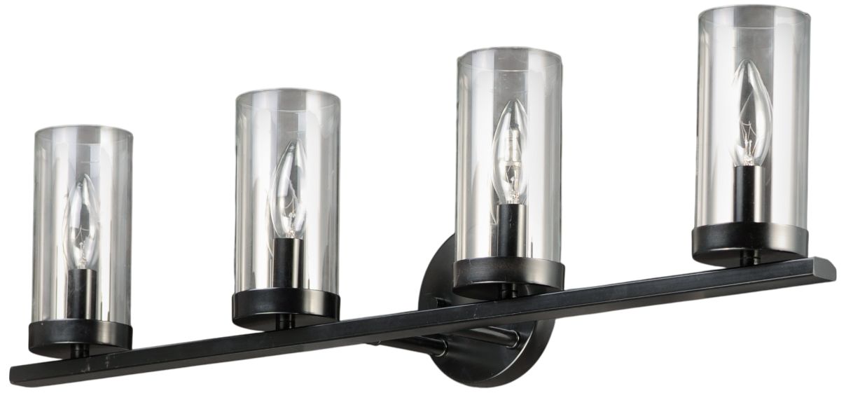 Image 4 Sentinel 4-Light Bath Vanity Black more views