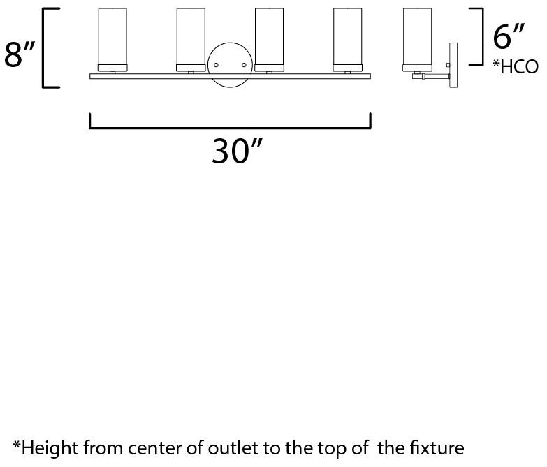 Image 7 Sentinel 4-Light Bath Vanity Black more views