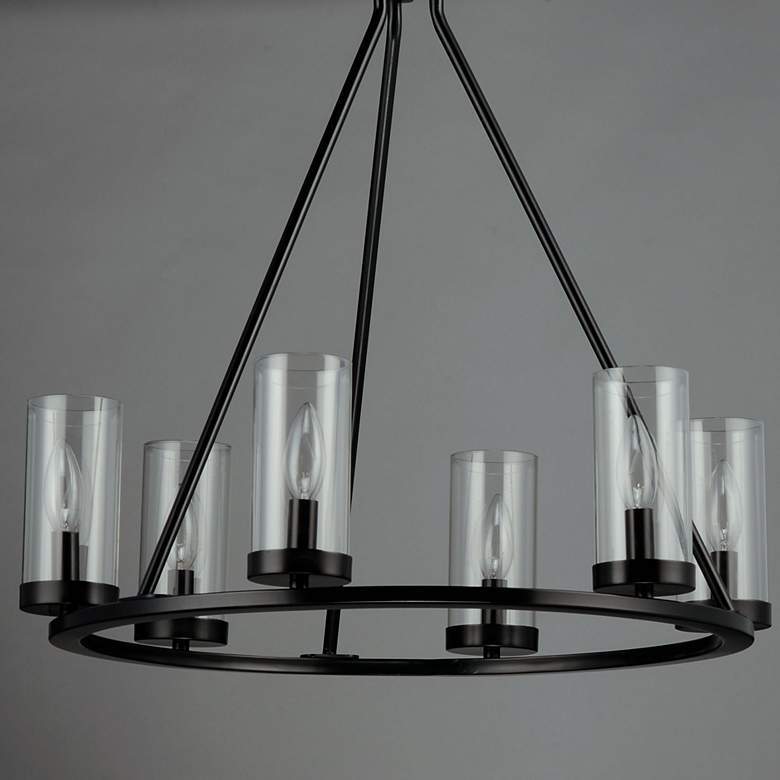 Image 2 Sentinel 6-Light 24" Wide Black Chandelier more views